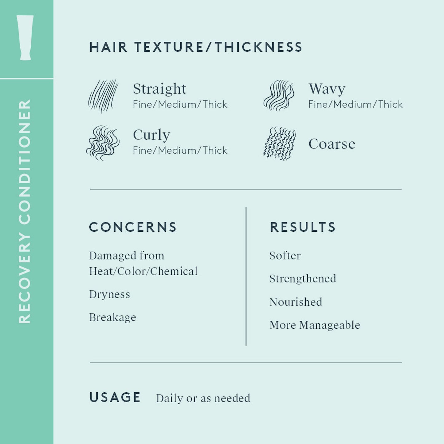 RECOVERY CONDITIONER Hydrates | Softens | Renews