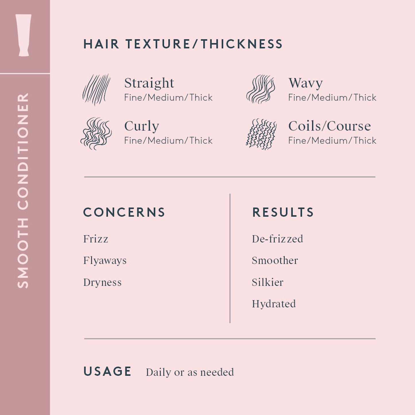 SMOOTH CONDITIONER Hydrates | Silkens | De-Frizzes