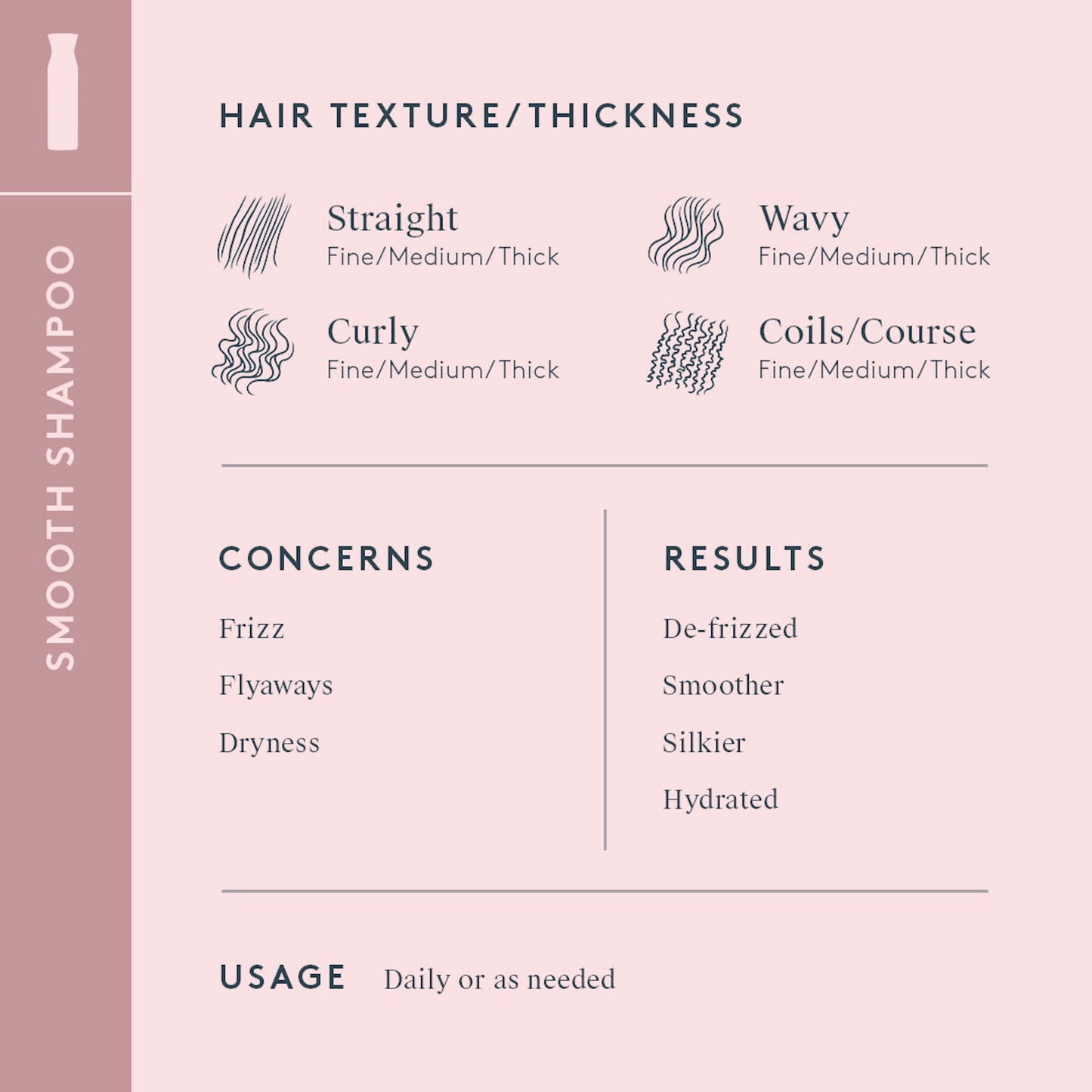 SMOOTH SHAMPOO Cleans | Softens | Shines